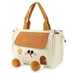 HASTHIP Lunch Bag for Kids with 9.5L Capacity and Reinforced Handles | Waterproof Brown Tote