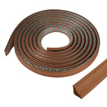 HASTHIP Internal Corner Line Trim for Wall to Ceiling Finishing with Peel and Stick 6.6ft Brown | Flexible Synthetic Rubber Molding