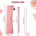 HASTHIP Stainless Steel Drinking Straw for Smoothies and Cocktails with Heart Shape & Cleaning Brush