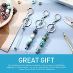 HASTHIP Customized Keychain Making Kit for Girls featuring Lobster Buckle and Keyring | 6 Pcs DIY Set