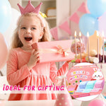 HASTHIP DIY Nano Tape Bubble Clay Craft Kit for Kids with Air Pump | Includes Stickers and Confetti