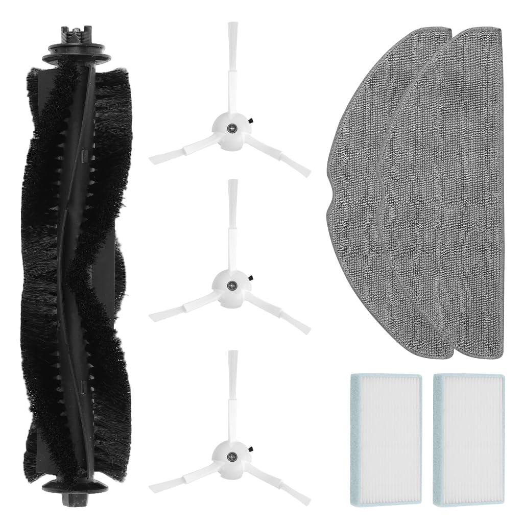 HASTHIP Replenishment Kit for ILIFE V20 Vacuum featuring 8 pcs set with roller and side brushes