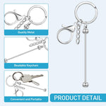 HASTHIP Customized Keychain Making Kit for Girls featuring Lobster Buckle and Keyring | 6 Pcs DIY Set