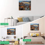 HASTHIP Paint by Numbers Kit for Home Decoration with Brushes and Canvas 16 x 20 Inch | Fun DIY Art for Kids and Adults