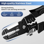 HASTHIP Wire Cutter and Stripper Tool 10-22 AWG with Safety Lock and Ergonomic Grip for Electricians & DIY