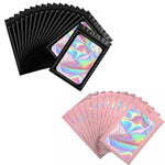 HASTHIP Smell Proof Mylar Bags for Food Storage with Tight Seal 200 Pcs 7.5 x 12cm | Black