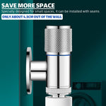 HASTHIP Faucet Tap for Shower and Washing Machine with 3‑Way 1/2 in Valve | Stainless Steel