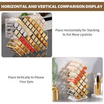 HASTHIP Lipstick Organizer for Dresser and Vanity featuring 28 Slots and Acrylic Stand | Transparent Makeup Holder 11x6.5x25.5cm