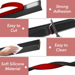 HASTHIP Silicone Water Stopper for Shower with 39 in Self Adhesive Barrier Strip | Bendable TPE Threshold