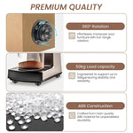 HASTHIP Caster Wheels for Furniture and Small Appliances featuring 360° Swivel | 200kg Load Capacity and Self Adhesive Design