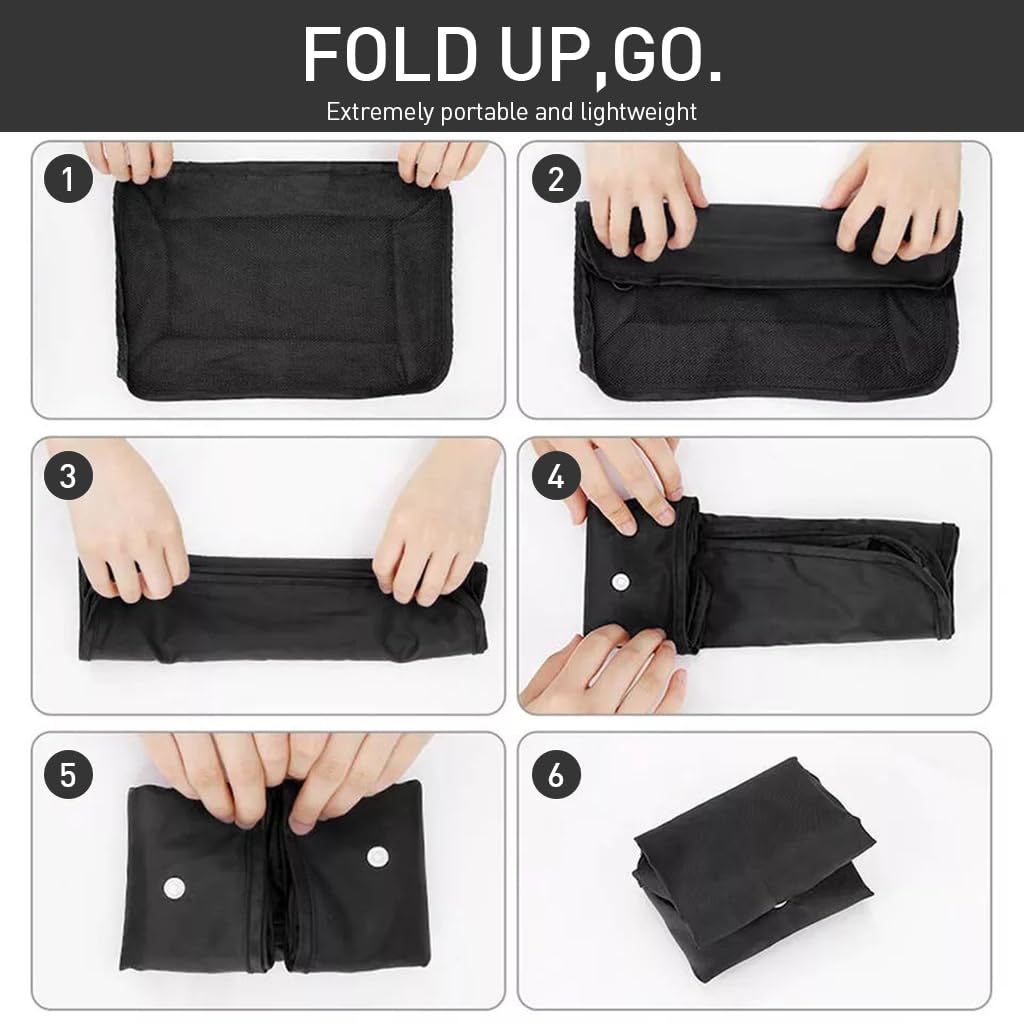 HASTHIP® 8Pcs Travel Bags for Luggage Transparent Mesh Zipper Travel Organizer Packing Bags Travel Toiletries Organizer Hanging Makeup Organizer