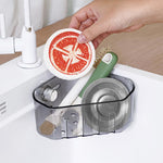 HASTHIP Kitchen Sink Strainer Basket for Corners with Triangle Design and Plastic Body | Easy to Clean Drain Basket for Food Waste and Fruits