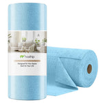 HASTHIP® 20pcs Microfiber Kitchen Dish Cloths, 25x25cm, Super Absorbent and Quick-Drying Cleaning Towels Reusable Micro Textured Pre-cut Dish Towel for Dishes, Countertops, and Surfaces-Blue
