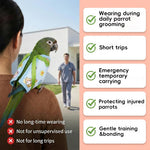 HASTHIP Escape Proof Bird Carrier Harness Bag for Parakeets & Lovebirds XL