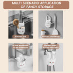 HASTHIP Kitchen Sink Organizer for Sponges and Dish Soap | 3Pcs Silicone Hanging Pouches