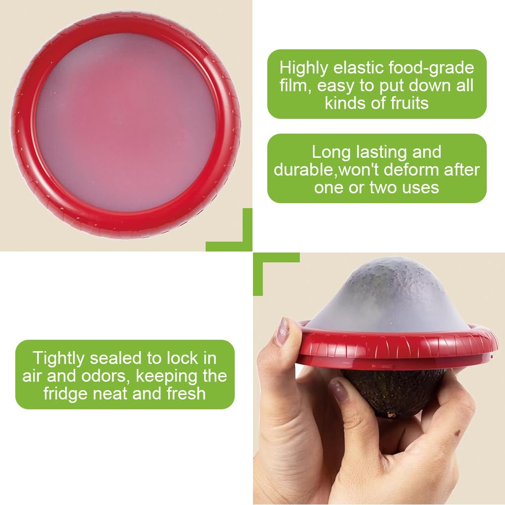 HASTHIP Fresh Onion Storage Containers 4pcs 3.9 in for Kitchen Food | Flexible Silicone Airtight Design