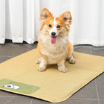 HASTHIP® Sleeping Pad for Pets, Rattan Cat Bed Mats with Anti-Slip & Waterproof Bottom, Pet Pad Sleeping Easy to Clean Ideal for Dogs & Cats - 75x100CM
