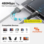 Type C Charging Cable 62W 3.1A Fast Charging Cable 10Ft Long Type C Charging Cable Data Cable Support