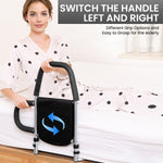 HASTHIP Bed Rail for Elderly Assistance featuring Anti Slip Handle and Wide Stable Base | 2 PCS Stainless Steel Support