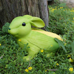 HASTHIP Miniature Garden Decor for Dollhouse and Plant Pots featuring Green Corn Bunny Figurine | Resin Home Decoration Gift