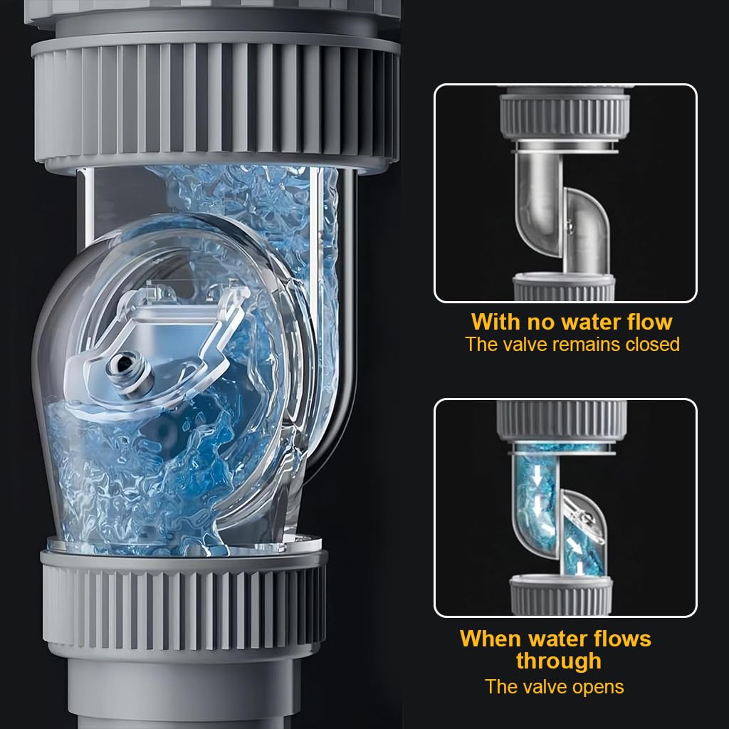 HASTHIP Sink Drain Pipe for Bathroom with 42–96cm Adjustable Length & Flexible Design | Stainless Steel Pop-Up Valve