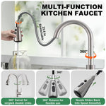 HASTHIP Kitchen Faucet for Sinks with 23.6 in Pull Down Spout and Dual Spray Modes | 304 Stainless Steel