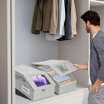 HASTHIP Multi Caps Storage Box for Collectors with Zip-up Roof and Clear Window 42x22x17cm