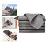 HASTHIP® Thickened Magic Cleaning Cloth 5 Pcs - Glass Cleaning Cloth Reuseable Multipurpose Dusting Cloths for Kitchen, Window, Glass, Cars-Black