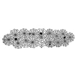 HASTHIP Halloween Table Runner for Parties with 45x180cm Black Lace Cobweb Design | Gothic Home Decor