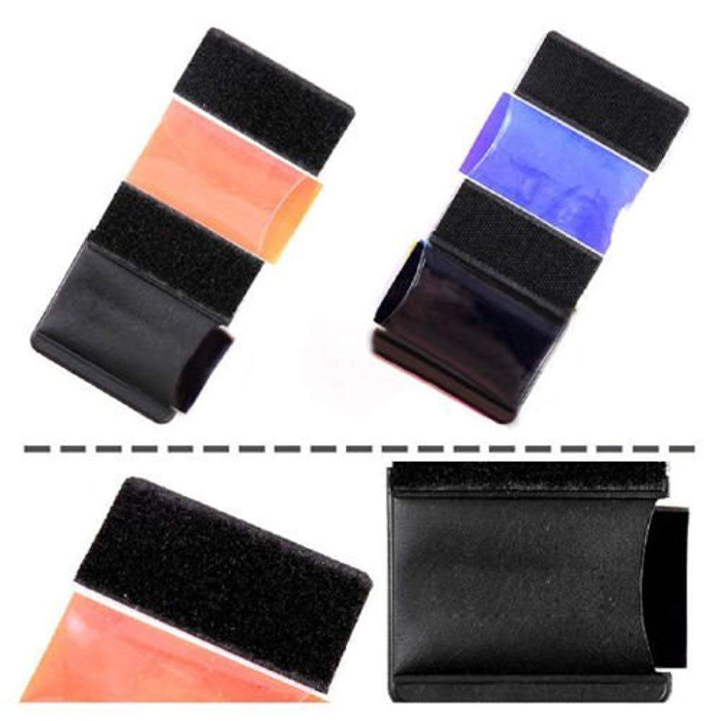 HASTHIP Flash Color Gel Filter Set for Canon Nikon Yongnuo | 12pcs with Velcro Holder