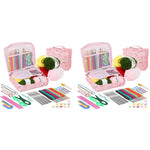 HASTHIP Crochet Kit for Beginners with 214 pcs Ergonomic Hooks and Unicorn Storage Bag | Ideal for Adults and Kids Craft Projects