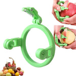HASTHIP® 1pcs Foldable Manual Rotating Handheld Peeler for Kiwis,Peaches,Onions,Vegetables-Green