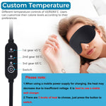 HASTHIP USB Wired Eye Mask for Relaxing Eye Spa with 3D Contour Design & 3 Heat Levels