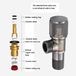 HASTHIP Angle Valve 1/2 Inch for Bathroom and Kitchen Water Supply with Self-Sealing Glue | Brass Leak-Proof Construction