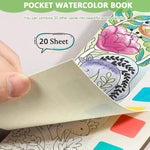 HASTHIP Magic Water Book for Kids with 20 Sheet Painting Pages and 1 Paint Brush | Creative Gift for Ages 3+