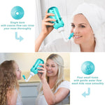 HASTHIP® 300ML Neti Pot for Sinus Rinse Bottle Nasal Wash Nasal Irrigation Jal Neti Pot with 2 Nozzles, Nose Cleaner Washing Bottle Nasal Spray Nose Cleaner for Adult & Kid Travel Essentials, Green