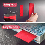 HASTHIP Measuring Spoons Set for Baking and Cooking with Magnetic Fold Design 6 Sizes Silicone | 2Pcs 6.9x2.1 in and 3.9x1.2 in