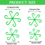 HASTHIP Plant Climbers for Houseplants 4 Pack with 6 Claw Plastic Stem Support Clips | Secure Growth