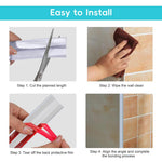 HASTHIP Wall Molding Trim for Corners featuring Self Adhesive L Shape PVC 9.84ft | Waterproof White Finish
