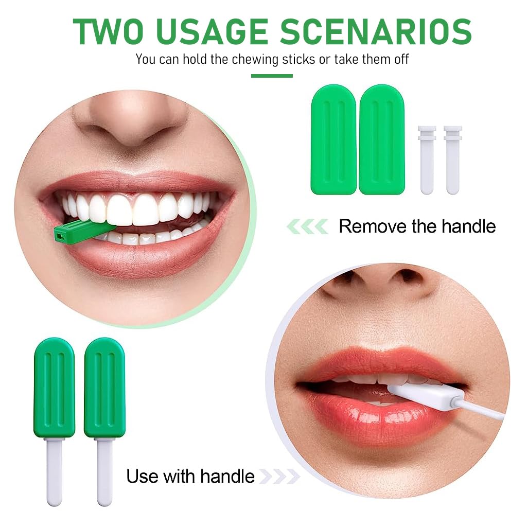 HASTHIP Chewies for Invisalign Aligner 4PCS with Mint Flavor and Food Grade Safety | Portable Tray Seaters for Clear Aligners