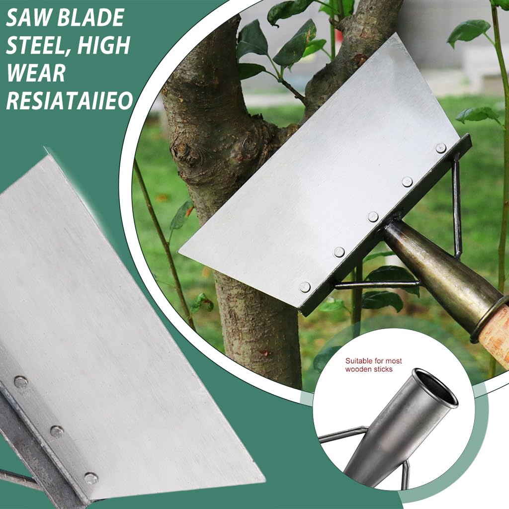 HASTHIP Hand Weeder for Weed Removal and Mud Cleanup with Metal Shovel Scraper | 2PCS