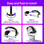 HASTHIP® Correa Elite Ajustable para Meta Quest 3/3S, Reemplazo Ligero y Ergonómico de Alta Durabilidad, Accesorio de Realidad Virtual Compatible (No Incluye Casco VR)