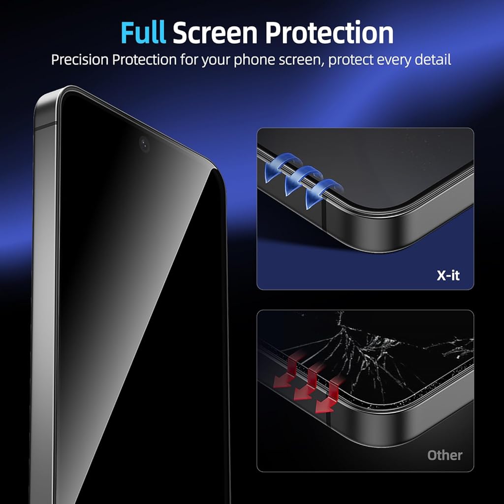 HASTHIP® Samsung Galaxy S25 Ultra Screen Protector Privacy [Auto Alignment/Dust Removal],Bubble-Free,[100% Fingerprint Unlock] Easy Installation Full Coverage
