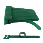 HASTHIP Plant Ties for Gardening 200 pcs 12×150 mm with Hook and Loop | Reusable Green Nylon