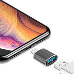 HASTHIP® USB OTG Adapter for iPhone, Lightn-ing Male to USB Female Transfer Portable USB Camera Adapter OTG Data Sync Adapter for iPhone13/12/11/Xr/X/XS/8/7/Card Reader/Flash Drive/Mouse/MIDI Keyboard