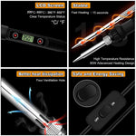 Temperature Adjustable Soldering Iron Kit With 5 Different Soldering Tips & 1 Roll Solder Wire, 80W/220V Soldering Iron With Digital Display Screen, Temperature Range 180-520°C