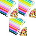 HASTHIP Star Origami Paper for DIY Crafts with 1030 Strips of 27 Colors | Double Sided Lucky Decoration