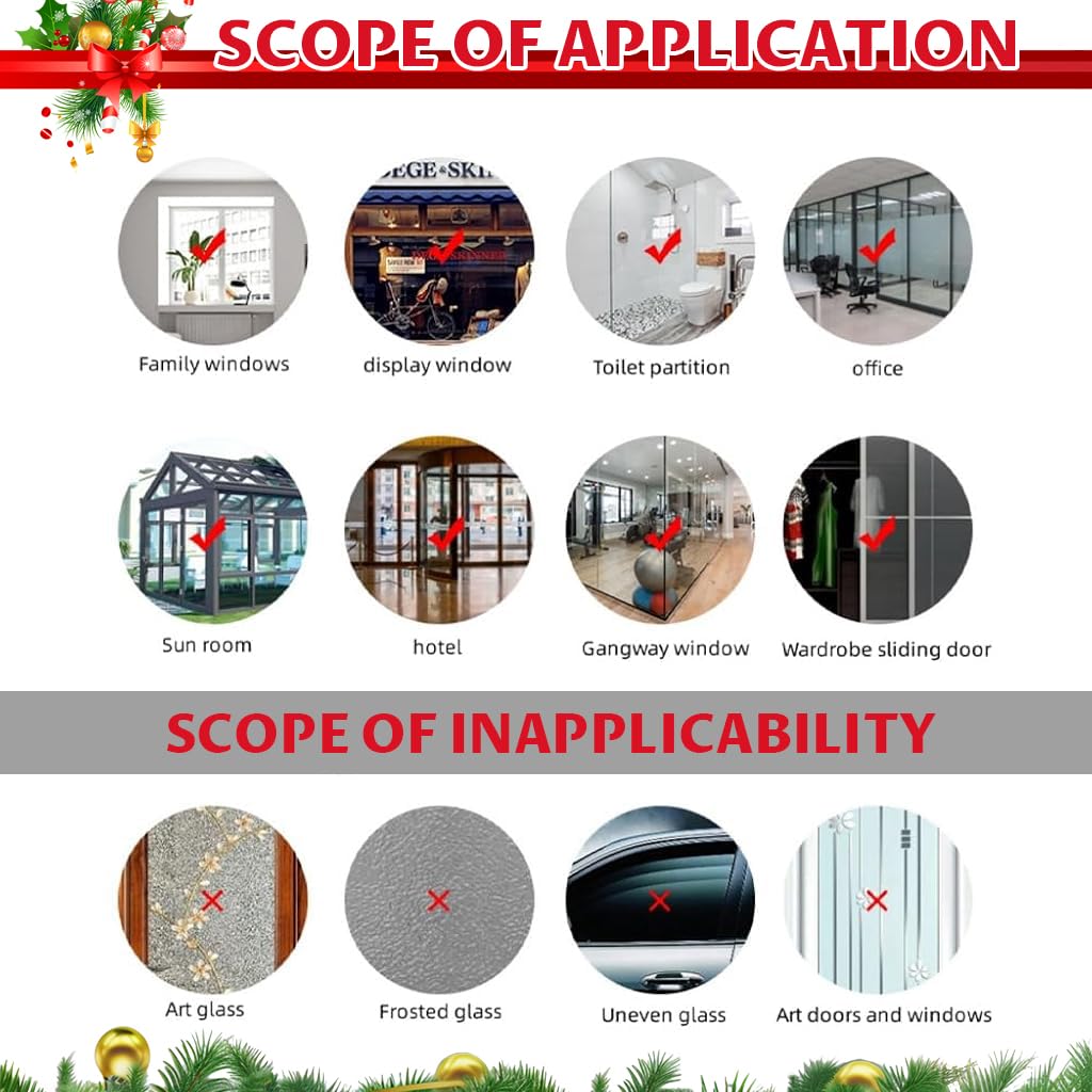 HASTHIP Snowman Window Clings for Christmas Decorations with Static Cling 45x60cm | Reusable Glass Stickers