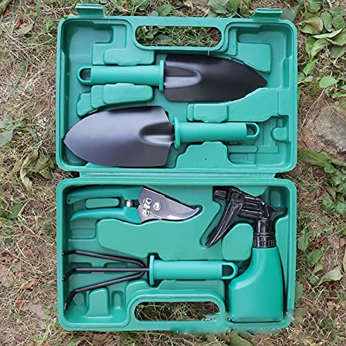 10Pcs Gardening Tools Kit with Carrying Case for Garden Home Patio, Stainless Steel Garden Tools Set, Durable Gardening Equipment, Garden Accessories