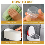 HASTHIP Ash Tray for Cigarette featuring Toilet-Inspired Lid and Removable Steel Liner | Wall or Desk Use